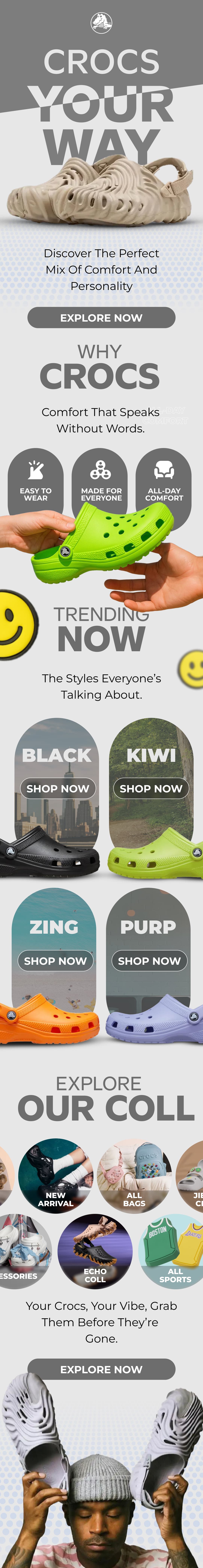Crocs Email Campaign